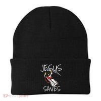 Jesus Saves Volleyball Gift Volleyball Team Beanie thumb 0