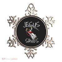 Jesus Saves Volleyball Gift Volleyball Team Ornament thumb 0