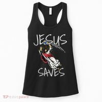 Jesus Saves Volleyball Gift Volleyball Team Women's Tank Top thumb 0