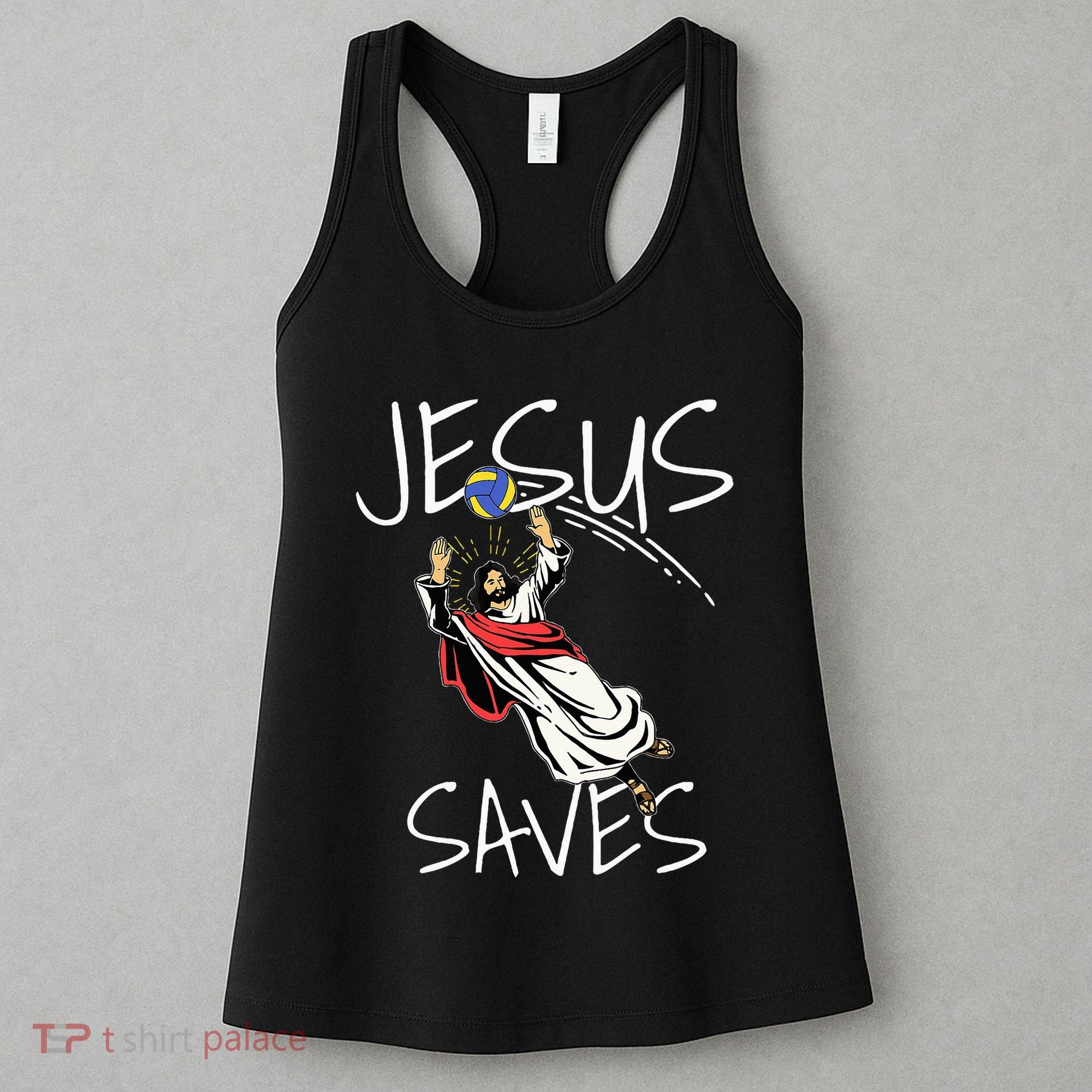 Jesus Saves Volleyball Gift Volleyball Team Women's Tank Top