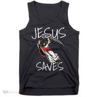 Jesus Saves Volleyball Gift Volleyball Team Tank Top thumb 0