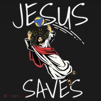 Jesus Saves Volleyball Gift Volleyball Team Women's T-Shirt thumb 6