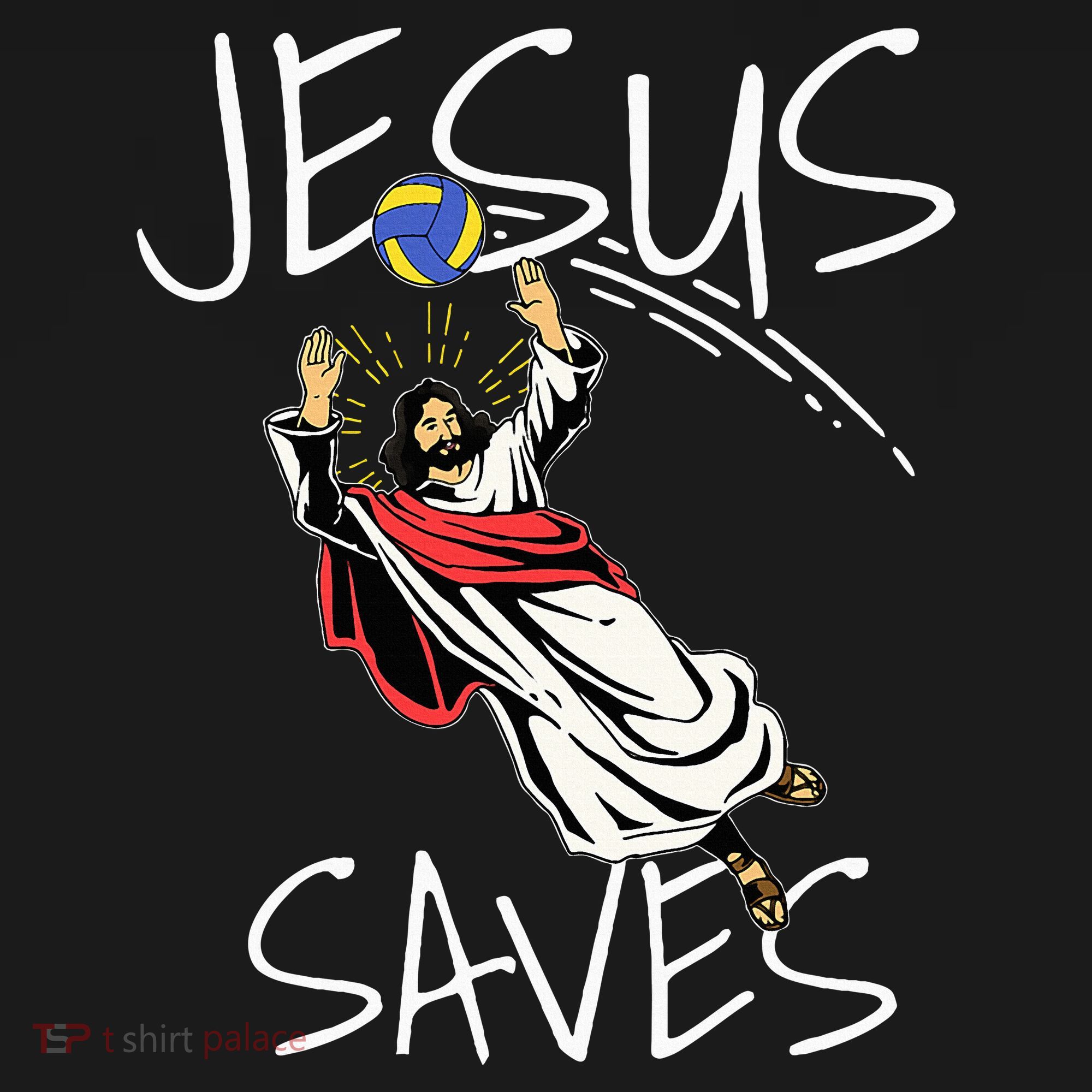 Jesus Saves Volleyball Gift Volleyball Team Women's T-Shirt