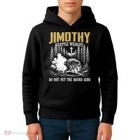 Jimothy Seattle Wildlife Do Not Pet The Round King Kids Hoodie thumb 4
