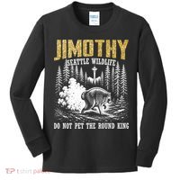 Jimothy Seattle Wildlife Do Not Pet The Round King Kids Long Sleeve Shirt thumb 0