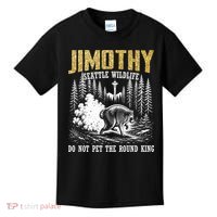 Jimothy Seattle Wildlife Do Not Pet The Round King Kids T-Shirt thumb 0