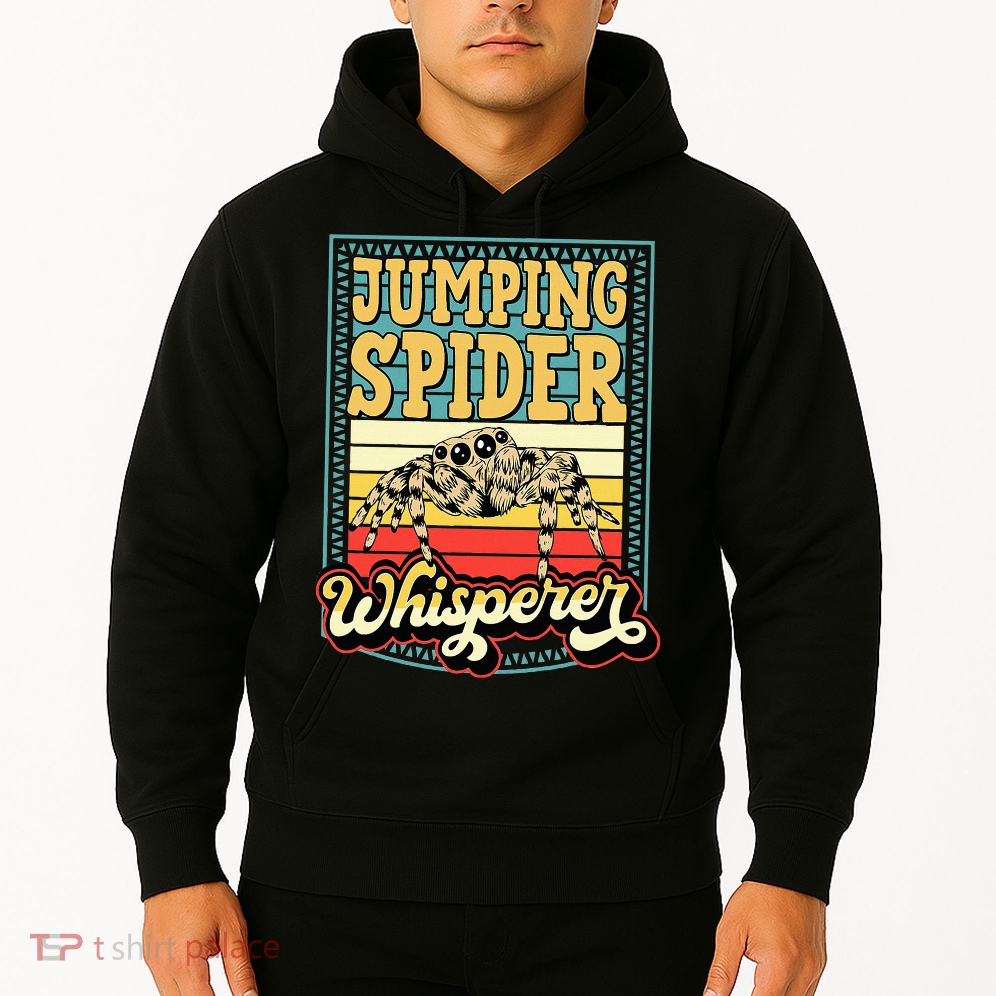 Jumping Spider Whisperer Funny Pet Jumping Spider Meme Hoodie