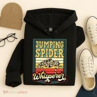 Jumping Spider Whisperer Funny Pet Jumping Spider Meme Hoodie thumb 4