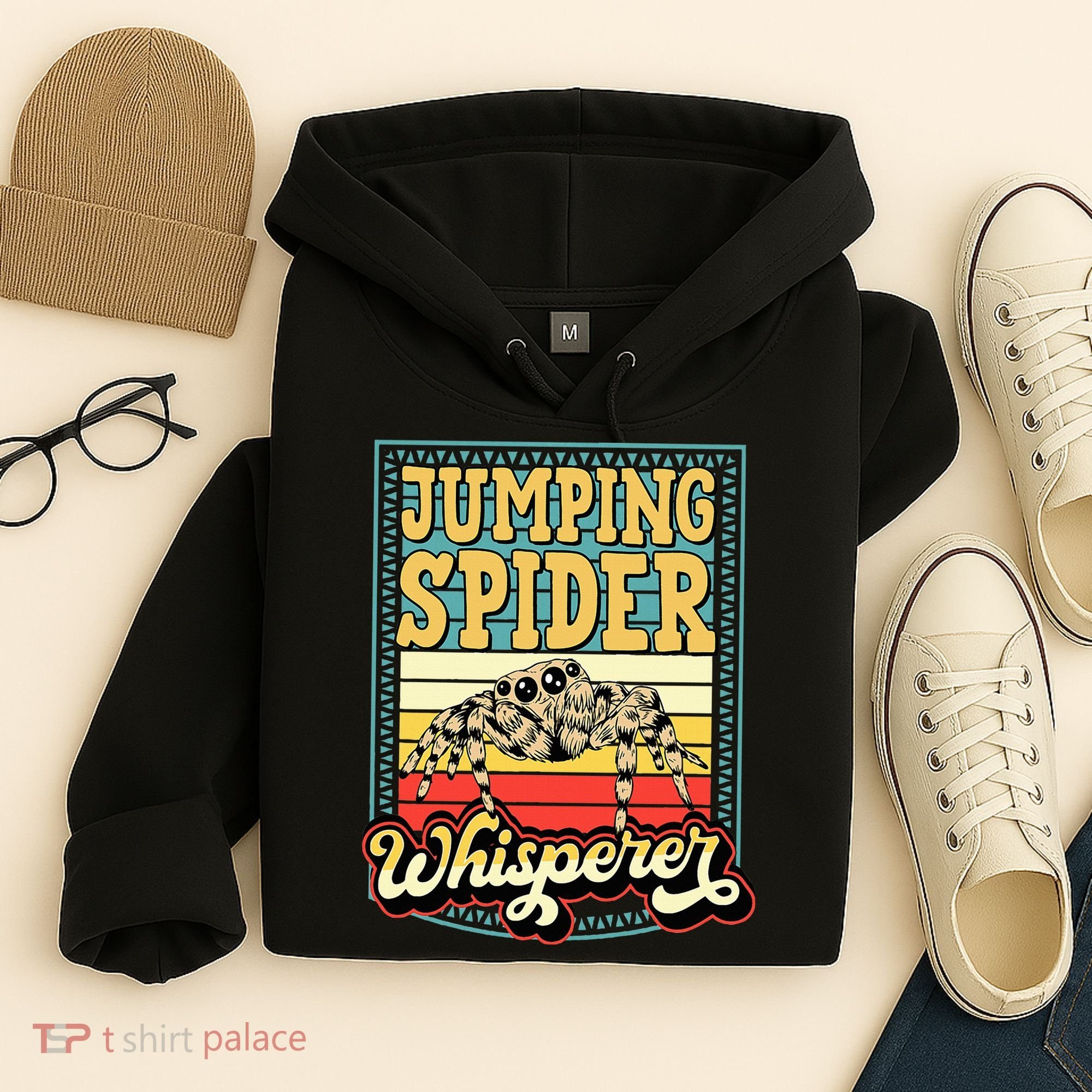 Jumping Spider Whisperer Funny Pet Jumping Spider Meme Hoodie