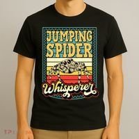 Jumping Spider Whisperer Funny Pet Jumping Spider Meme T-Shirt thumb 3