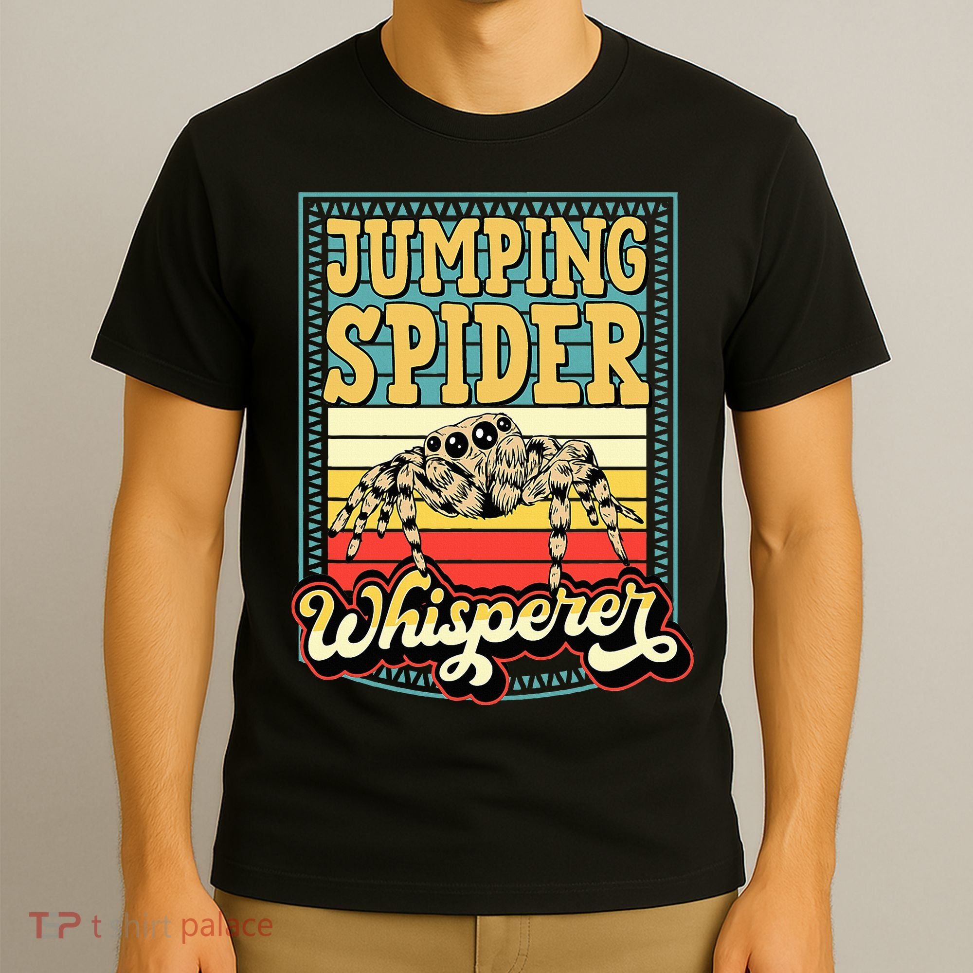 Jumping Spider Whisperer Funny Pet Jumping Spider Meme T-Shirt
