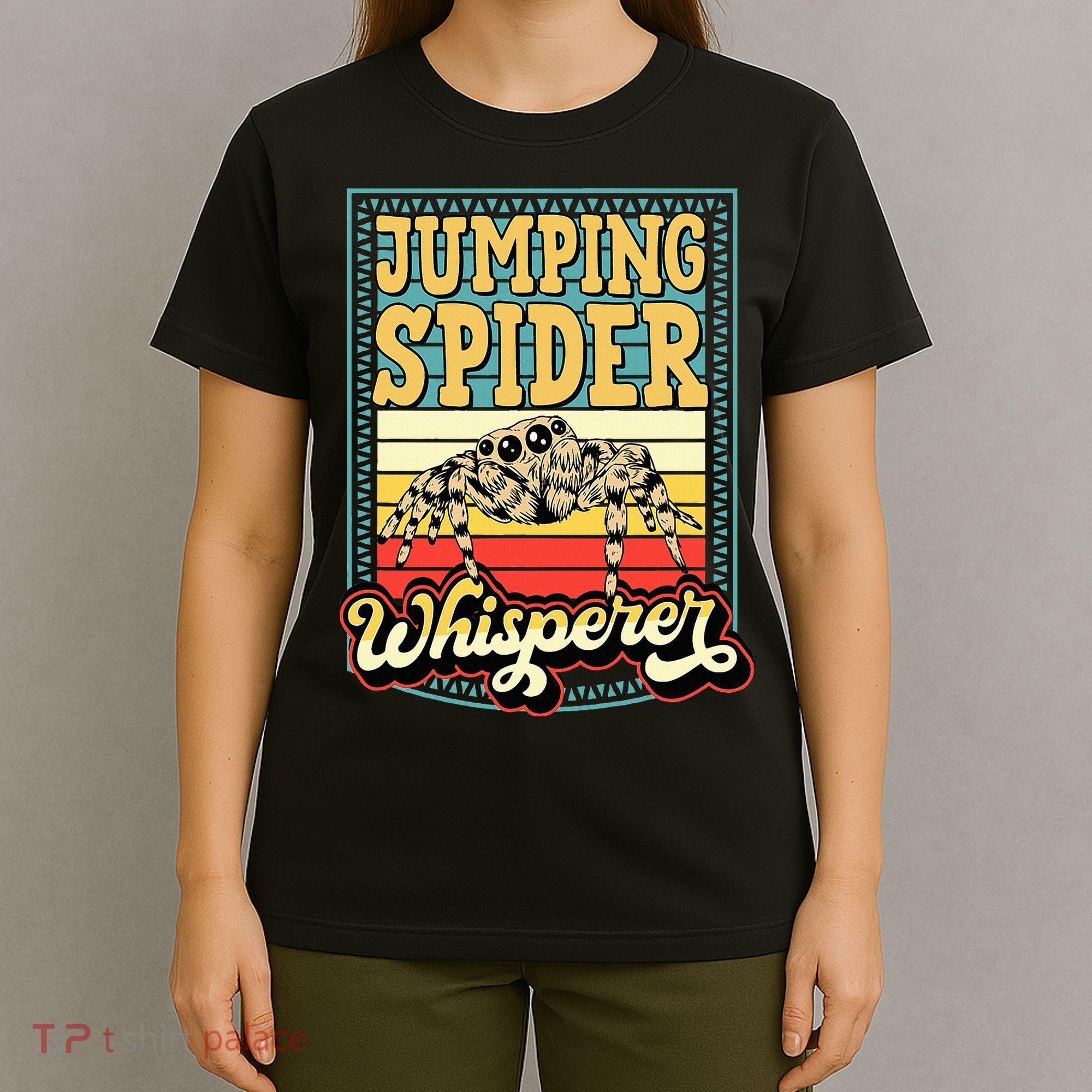 Jumping Spider Whisperer Funny Pet Jumping Spider Meme T-Shirt