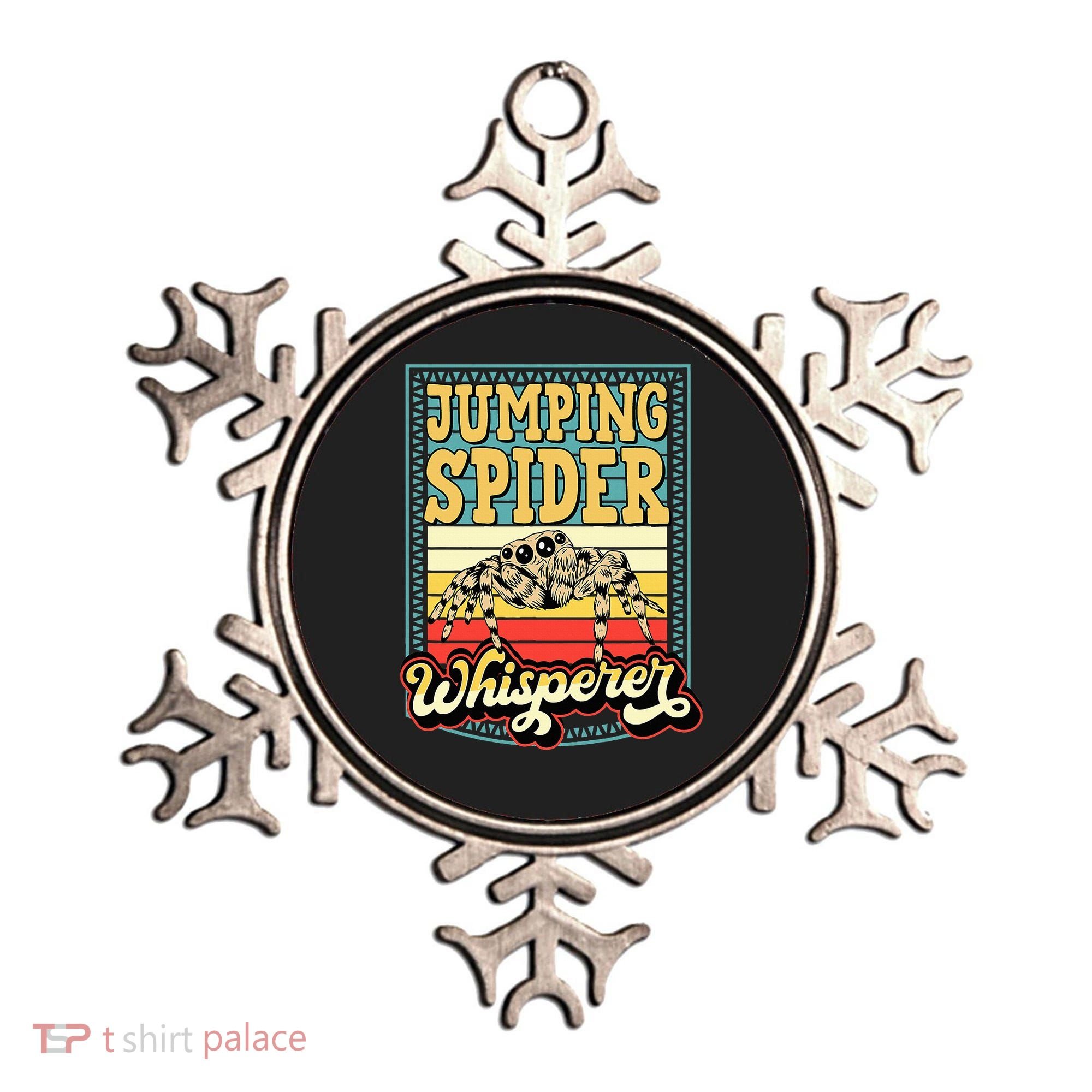 Jumping Spider Whisperer Funny Pet Jumping Spider Meme Ornament