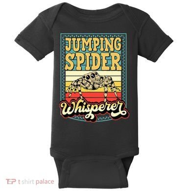 Jumping Spider Whisperer Funny Pet Jumping Spider Meme Baby Bodysuit