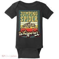 Jumping Spider Whisperer Funny Pet Jumping Spider Meme Baby Bodysuit thumb 0
