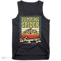 Jumping Spider Whisperer Funny Pet Jumping Spider Meme Tank Top thumb 0
