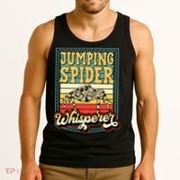Jumping Spider Whisperer Funny Pet Jumping Spider Meme Tank Top thumb 3