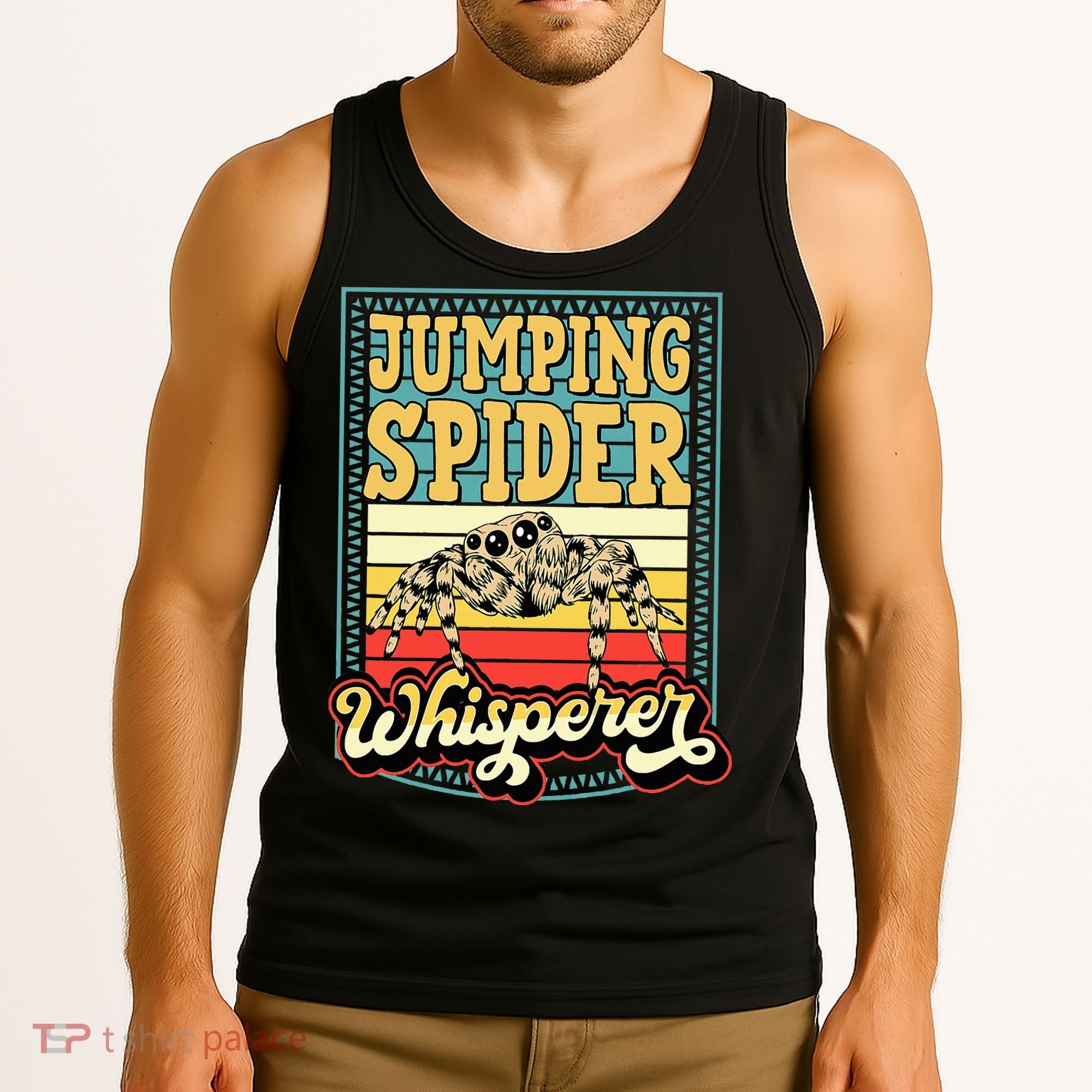 Jumping Spider Whisperer Funny Pet Jumping Spider Meme Tank Top