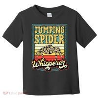 Jumping Spider Whisperer Funny Pet Jumping Spider Meme Toddler T-Shirt thumb 0