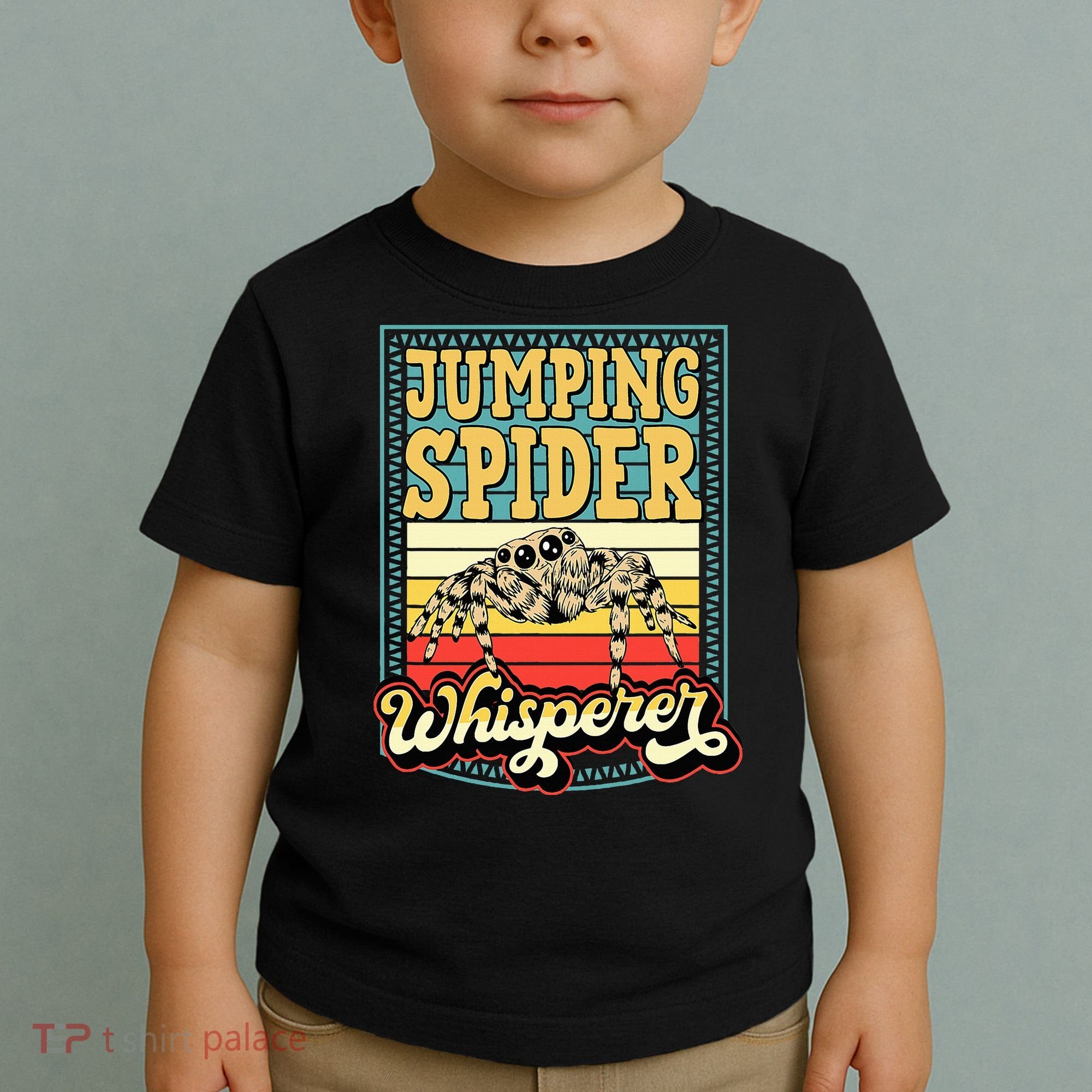 Jumping Spider Whisperer Funny Pet Jumping Spider Meme Toddler T-Shirt