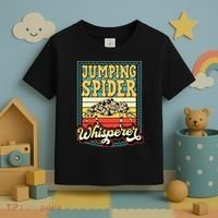 Jumping Spider Whisperer Funny Pet Jumping Spider Meme Toddler T-Shirt thumb 3