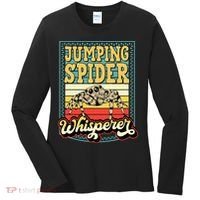 Jumping Spider Whisperer Funny Pet Jumping Spider Meme Women's Long Sleeve Shirt thumb 0