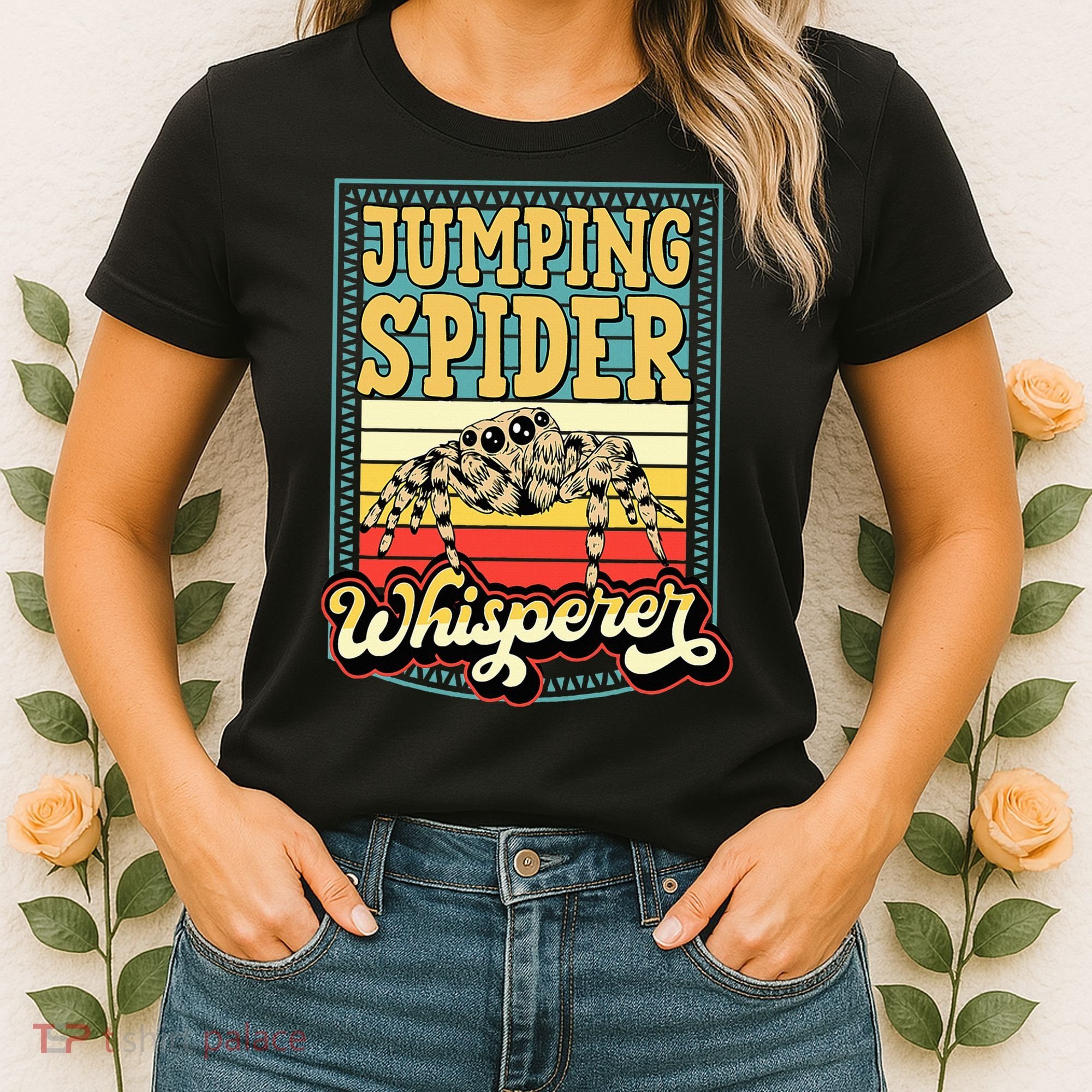 Jumping Spider Whisperer Funny Pet Jumping Spider Meme Women's T-Shirt