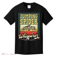 Jumping Spider Whisperer Funny Pet Jumping Spider Meme Kids T-Shirt thumb 0