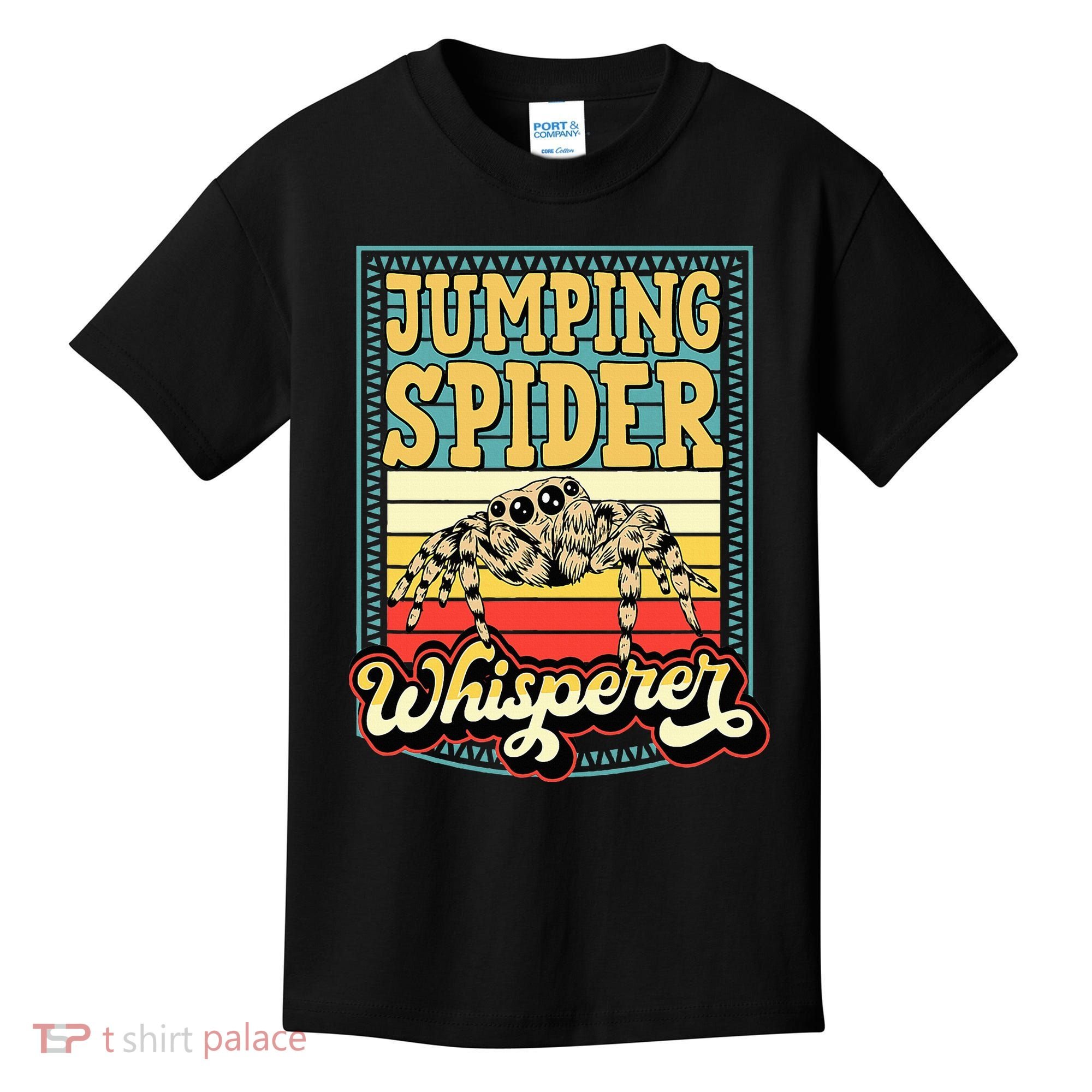 Jumping Spider Whisperer Funny Pet Jumping Spider Meme Kids T-Shirt