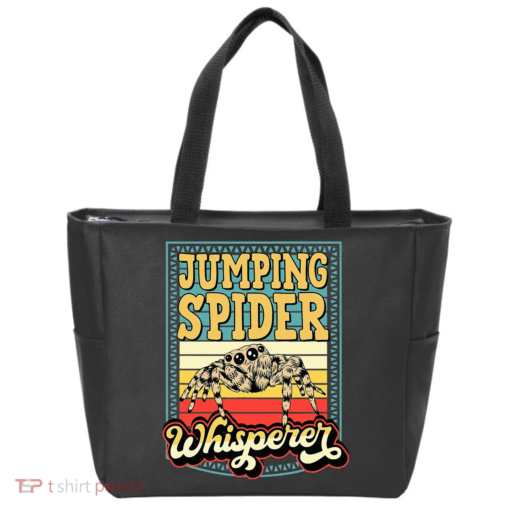 Jumping Spider Whisperer Funny Pet Jumping Spider Meme Tote Bag
