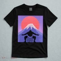 Japanese Sumo Wrestler In Mawashi Japan Mt. Fuji Aesthetic T-Shirt thumb 5