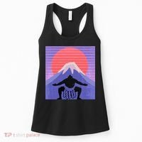 Japanese Sumo Wrestler In Mawashi Japan Mt. Fuji Aesthetic Women's Tank Top thumb 0