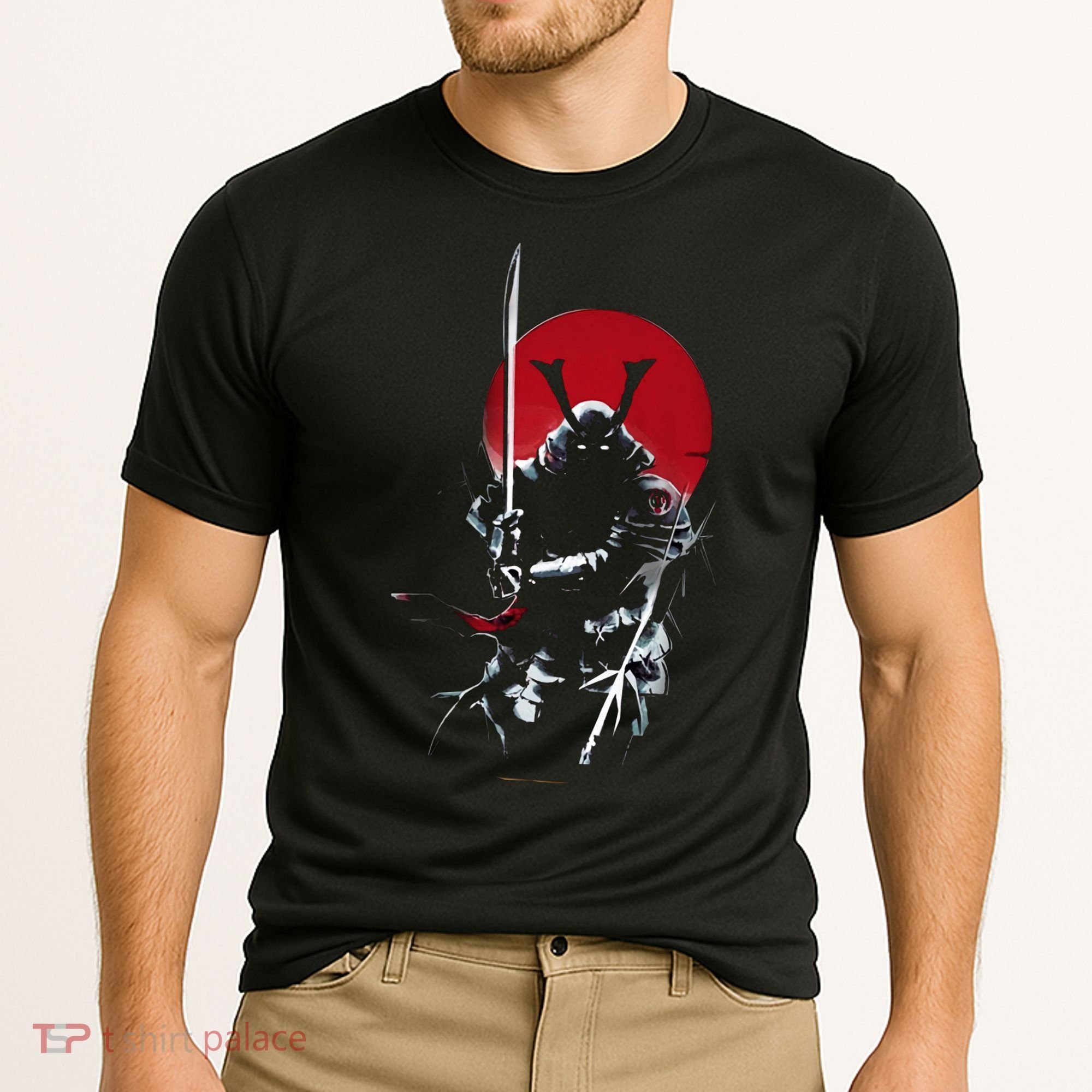 Japanese Samurai Warrior Lover Cooling Performance Crew T-Shirt