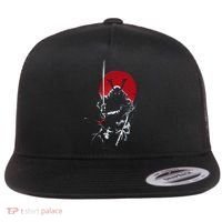 Japanese Samurai Warrior Lover Flat Bill Trucker Hat thumb 0