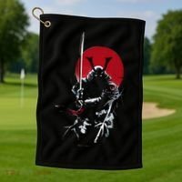 Japanese Samurai Warrior Lover Golf Towel thumb 1