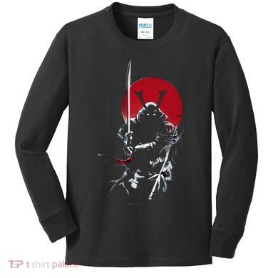 Japanese Samurai Warrior Lover Kids Long Sleeve Shirt
