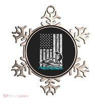 Jet Skiing Water Ski Athletic Usa American Flag Gift Ornament thumb 0