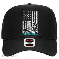 Jet Skiing Water Ski Athletic Usa American Flag Gift Hat thumb 0