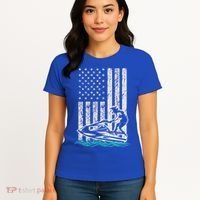 Jet Skiing Water Ski Athletic Usa American Flag Gift Women's T-Shirt thumb 4