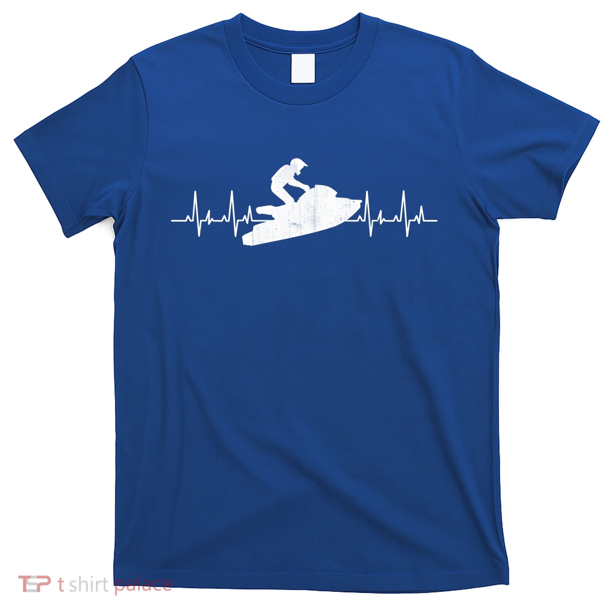 Jet Ski Water Skier Heartbeat Stand Up Racing Jet Ski Lover Gift T-Shirt