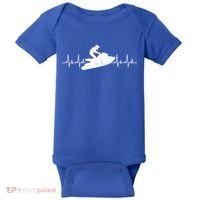Jet Ski Water Skier Heartbeat Stand Up Racing Jet Ski Lover Gift Baby Bodysuit thumb 0