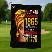 Junenth S Women Junenth African American Golf Towel thumb 1