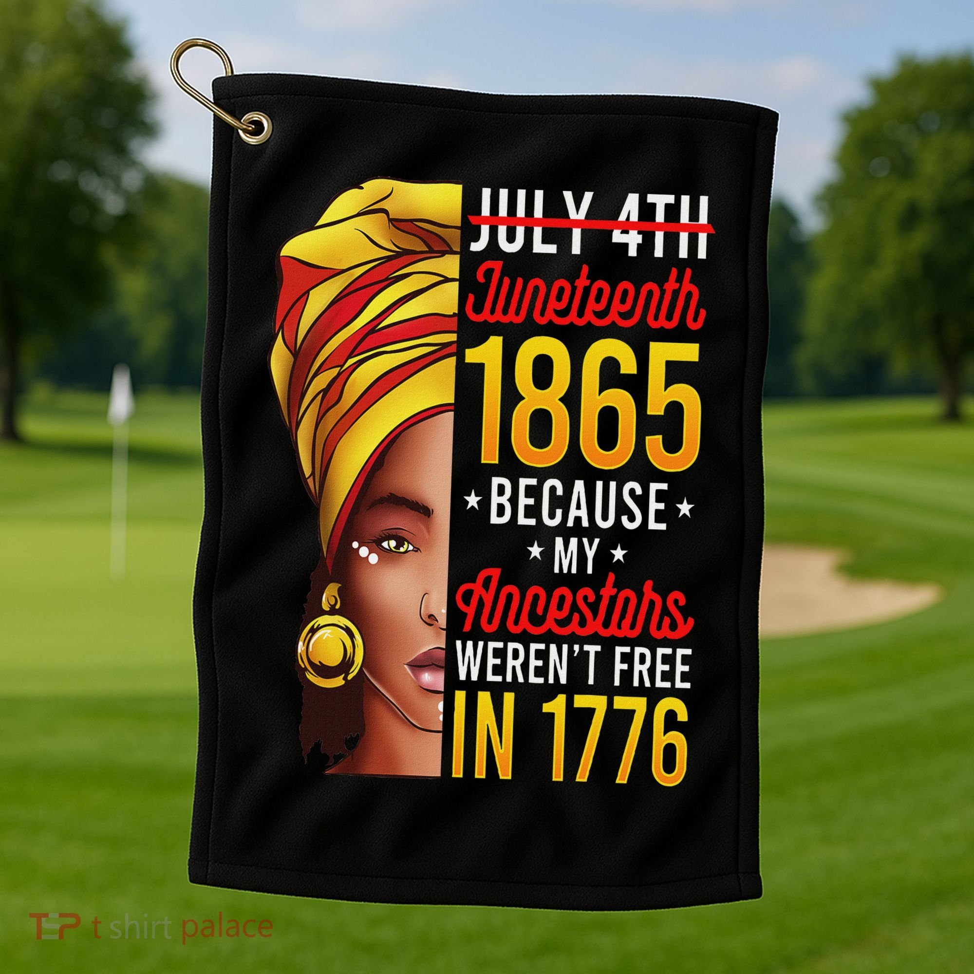 Junenth S Women Junenth African American Golf Towel