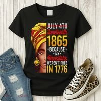 Junenth S Women Junenth African American Women's T-Shirt thumb 3