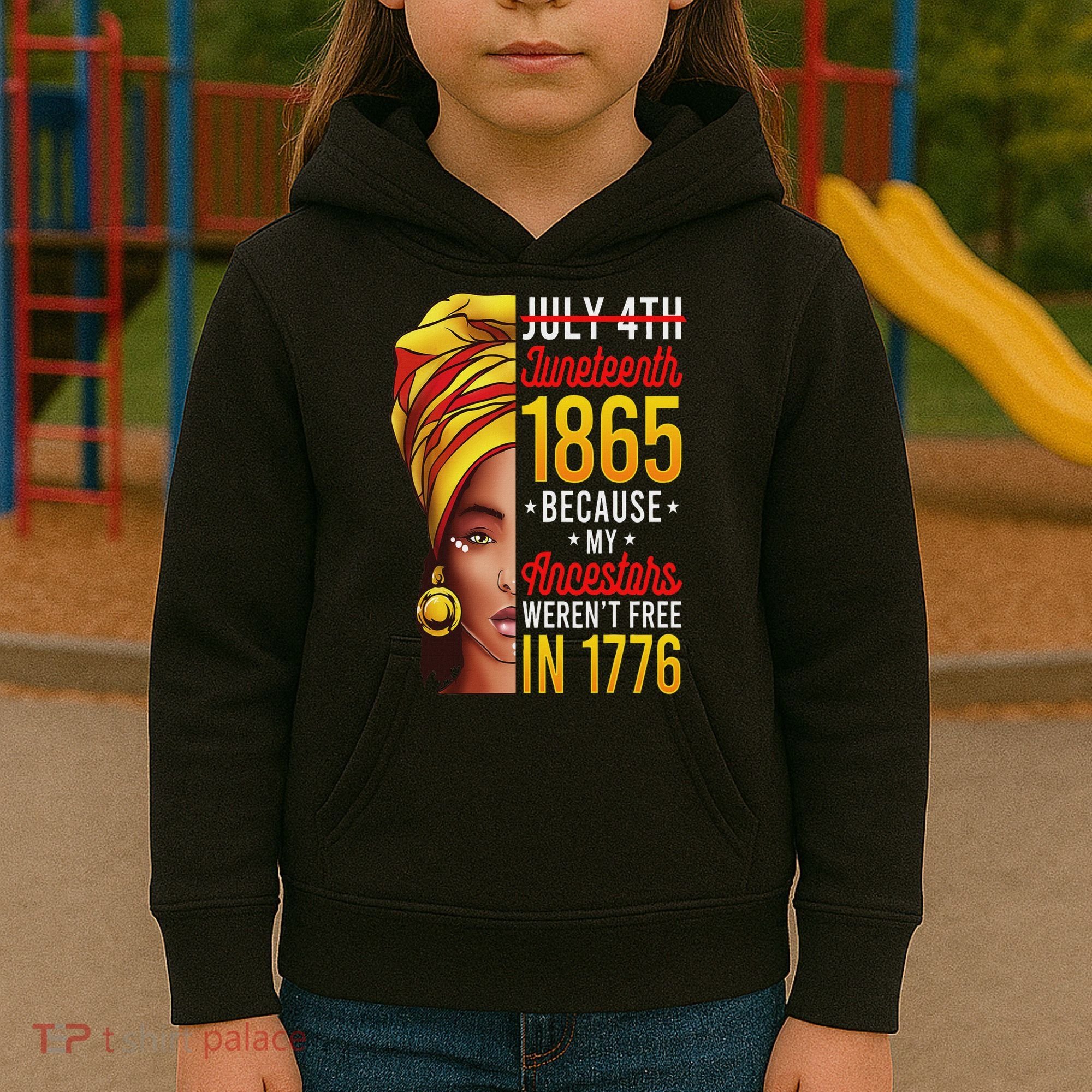 Junenth S Women Junenth African American Kids Hoodie