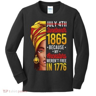 Junenth S Women Junenth African American Kids Long Sleeve Shirt