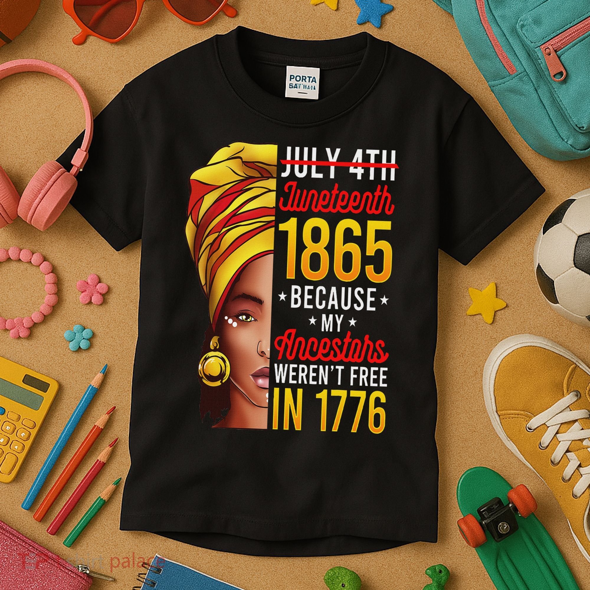 Junenth S Women Junenth African American Kids T-Shirt