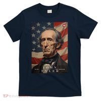 John Tyler 10th President Of The United States Portrait T-Shirt thumb 0