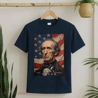 John Tyler 10th President Of The United States Portrait T-Shirt thumb 2