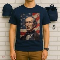 John Tyler 10th President Of The United States Portrait T-Shirt thumb 6